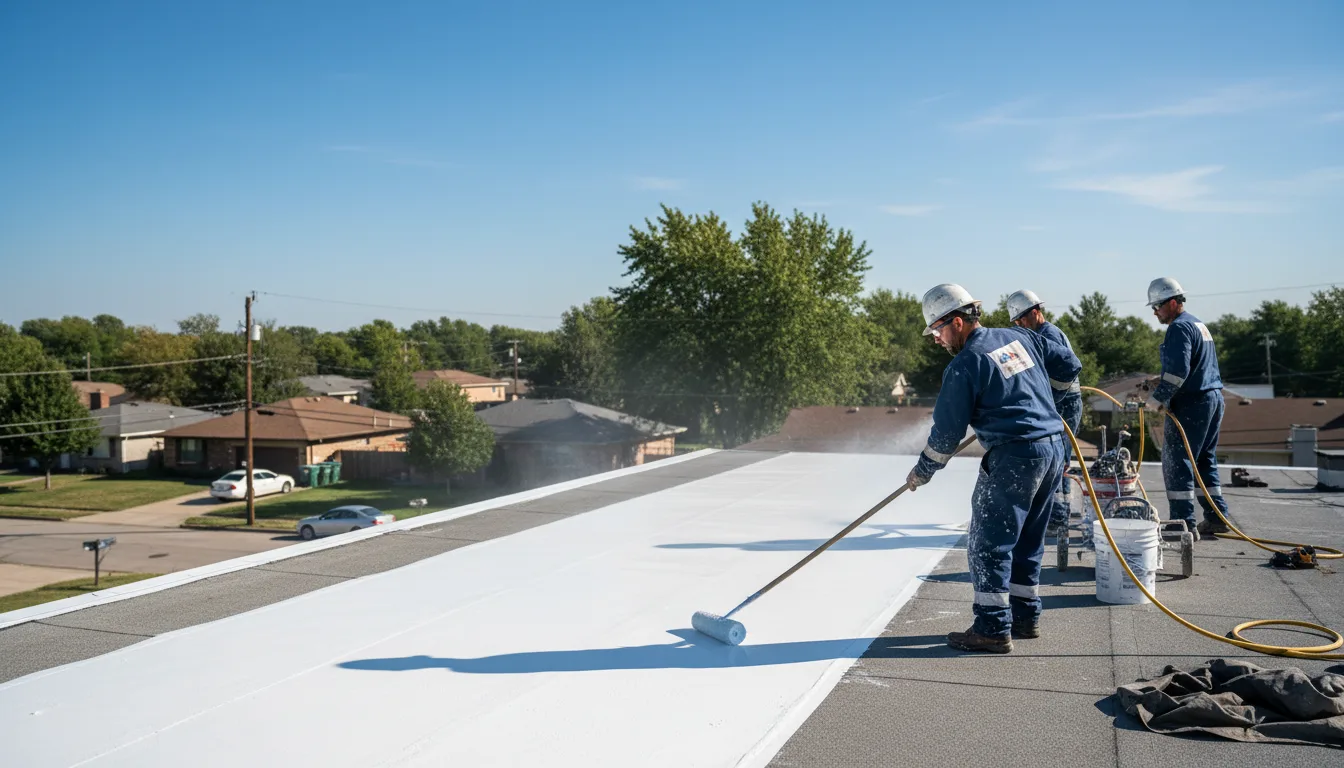 Commercial roof coating in Ladd, IL near me
